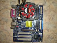 Лот: 480383. Фото: 2. faxconn 661m03c-mx-6l + celeron... Комплектующие