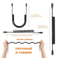 Лот: 25795119. Фото: 5. Кабель NTM FM1-142 TYPE-C-LIGHTNING...
