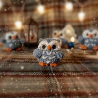Лот: 20977067. Фото: 4. Вязаная игрушка сова. Красноярск