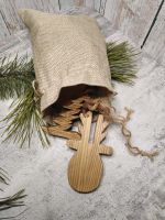 Лот: 24695945. Фото: 2. Новогодние украшения из дерева... Скульптура, резьба