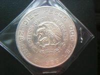 Лот: 13462825. Фото: 2. Мексика 10 песо. Идальго. 1956... Монеты
