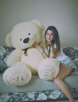 Лот: 9135381. Фото: 3. Плюшевый мишка "I love you" 150см... Сувениры, подарки