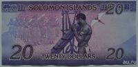 Лот: 13112756. Фото: 2. Соломоновы острова 20 долларов... Банкноты