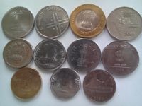 Лот: 21434533. Фото: 2. Набор монет Индии, 11 шт. разные... Монеты
