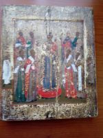 Лот: 20935577. Фото: 2. Икона - Собор святых с Богородицей... Живопись, скульптура, фото