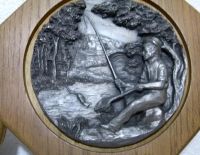 Лот: 6723373. Фото: 3. Кол. панно,2 шт.Зима и на рыбалке... Коллекционирование, моделизм