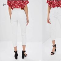 Лот: 19020579. Фото: 2. Джинсы белые, укороченные. Женская одежда