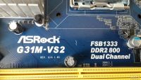 Лот: 8244822. Фото: 2. Материнская плата ASRock G31M-VS2... Комплектующие