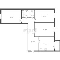 Лот: 17308865. Фото: 18. Продам 3-комн. кв. 85.6 кв.м...