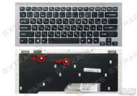 Лот: 15963474. Фото: 2. Клавиатура SONY VGN-SR (RU) серебро... Комплектующие