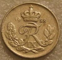 Лот: 7817490. Фото: 2. 10 оре 1958 Дания. Монеты