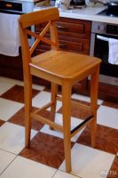 Лот: 8321608. Фото: 2. Ингольф. ИКЕА. Стул барный, морилка... Кухонная мебель