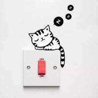 Лот: 16433285. Фото: 7. Наклейка "Спящий кот"🐈