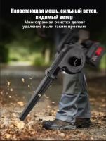 Лот: 25736964. Фото: 5. Аккумуляторная воздуходувка 2...