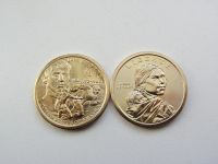 Лот: 11131672. Фото: 2. США 1 доллар 2018 г Индианка... Монеты