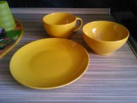 Лот: 5279151. Фото: 2. Новый набор посуды, желтый, 3... Посуда, кухонная утварь