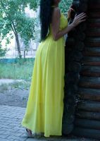 Лот: 8548348. Фото: 3. Платье желтое. Одежда, обувь, галантерея