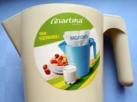 Лот: 5082416. Фото: 3. 🌱 Кувшин Martika 1 л универсальный... Домашний быт