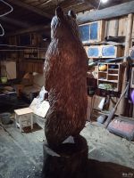 Лот: 18483257. Фото: 2. Деревянная скульптура медведь. Скульптура, резьба