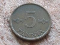 Лот: 8450079. Фото: 3. Монета 5 пенни пять пени Финляндия... Коллекционирование, моделизм