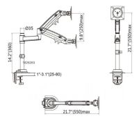 Лот: 12968461. Фото: 2. Кронштейн для монитора до 35... Аксессуары