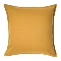Лот: 12675684. Фото: 2. Чехол на подушку, золотисто-желтый... Домашний текстиль