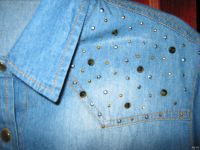 Лот: 13351759. Фото: 2. джинсовая рубашка для девочки. Одежда и аксессуары