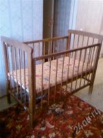 Лот: 496841. Фото: 2. Кроватка + матрас. Дети растут