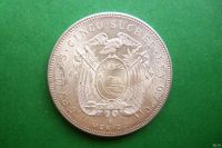 Лот: 17971427. Фото: 2. Эквадор 5 сукре 1943 г. крупное... Монеты