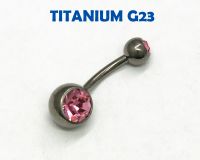 Лот: 8010574. Фото: 4. Пирсинг для пупка из титана G23...