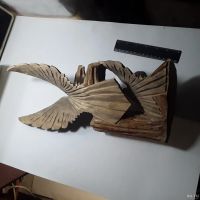 Лот: 18487855. Фото: 6. большой деревянный резной орёл...
