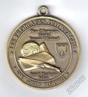 Лот: 5883551. Фото: 2. Франция Туристическая медаль вулкан... Значки, медали, жетоны
