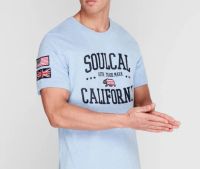 Лот: 17695960. Фото: 2. Мужская футболка от Soulcal в... Мужская одежда