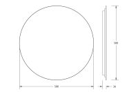 Лот: 24643129. Фото: 3. Зеркало с LED-подсветкой DEFESTO... Красноярск