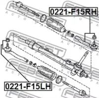 Лот: 25870304. Фото: 2. Наконечник рулевой левый FEBEST... Автозапчасти