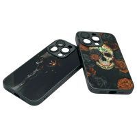 Лот: 25255913. Фото: 2. Чехол iPhone 14 Pro Glass Skull. Аксессуары