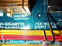 Лот: 1734127. Фото: 2. gigabyte ga-ep31-ds3l lga775 с... Комплектующие