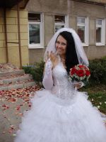 Лот: 6876048. Фото: 2. Шикарное платье+перчатки 46-48р... Свадебная мода