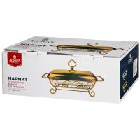 Лот: 25606097. Фото: 5. Мармит прямоугольный Agness gold...