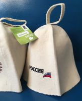 Лот: 4897928. Фото: 2. 🛁 Шапка для сауны "Патриот" плотная... Для дачи, дома, огорода, бани, парка