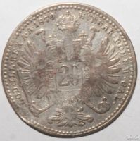 Лот: 7010267. Фото: 2. 20 крейцеров 1870 год. Австрия. Монеты