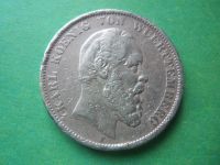 Лот: 11809301. Фото: 2. 5 Марок 1875 г. Вюртемберг,крупное... Монеты