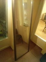 Лот: 7745621. Фото: 2. Дверь-купе, зеркальная, серебро... Хранение вещей