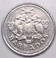 Лот: 1588402. Фото: 2. Барбадос. 25 цент 2000г. Монеты