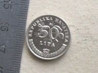 Лот: 17896846. Фото: 5. Монета 50 лип Хорватия 1993 флора...
