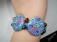 Лот: 574464. Фото: 2. Изделия из полимерной глины,браслет... Ювелирные изделия, бижутерия, часы