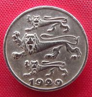 Лот: 1579254. Фото: 2. (№483-3/LN) 1 сент 1929 (Эстония... Монеты