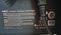 Лот: 17668061. Фото: 3. Монитор NEC MultiSync LCD1970NX. Компьютеры, оргтехника, канцтовары