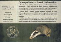 Лот: 5893265. Фото: 2. Польша 2011 2 злотых Барсук, Meles... Монеты