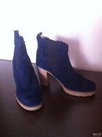 Лот: 14541496. Фото: 4. Ботильоны синие со вставками... Красноярск